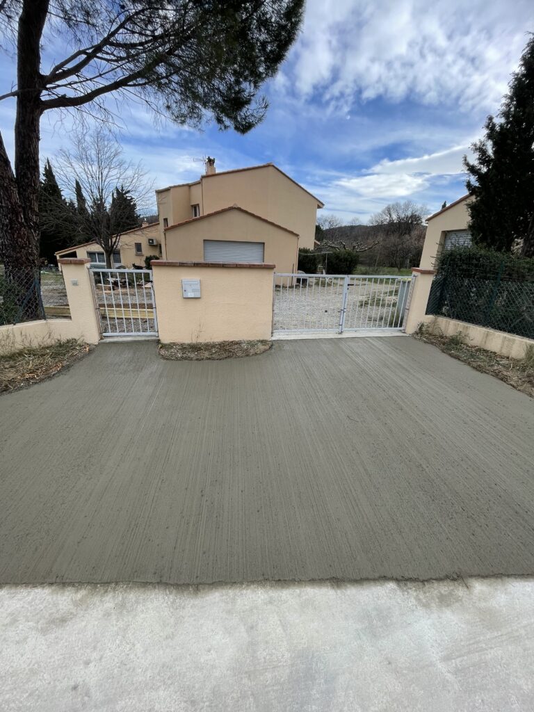 Dalle carrossable béton