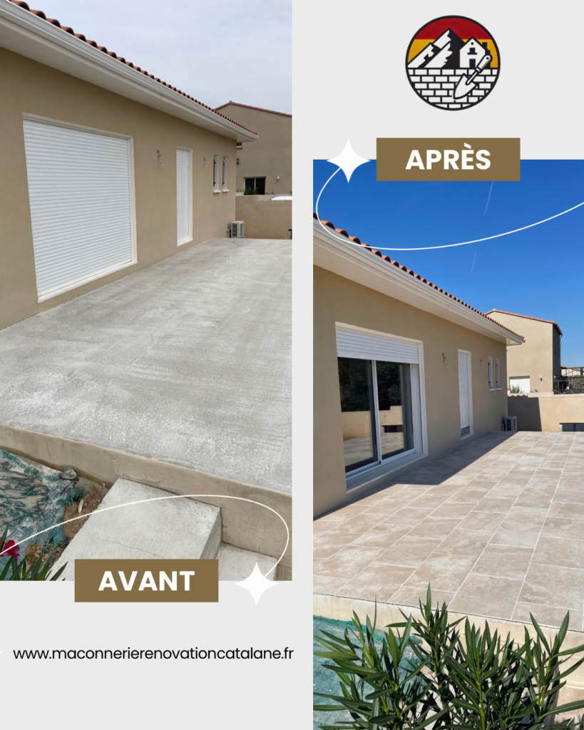 Pose de carrelage extérieur